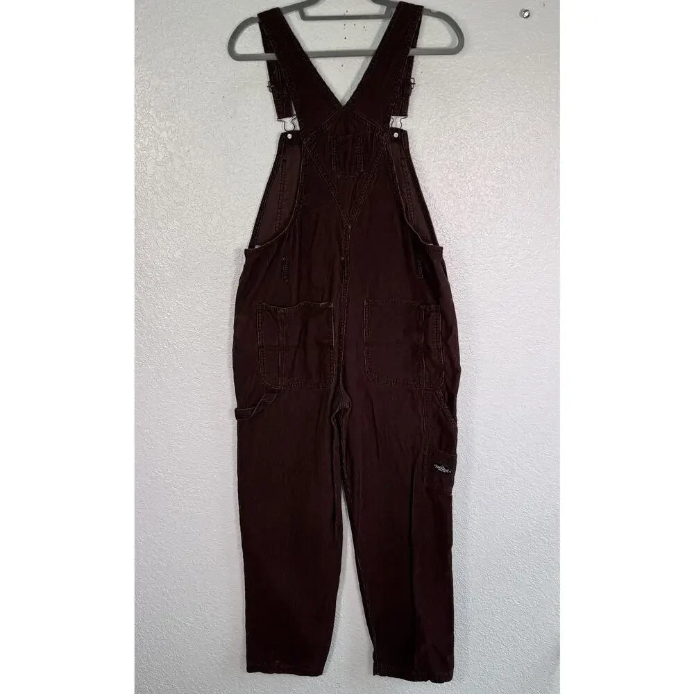 Vintage Jordache Overalls Large 11-13 Corduroy Carpenter Cargo Bib Utility Y2K - Picture 2 of 11
